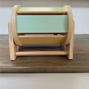 Montessori Wooden spinning drum